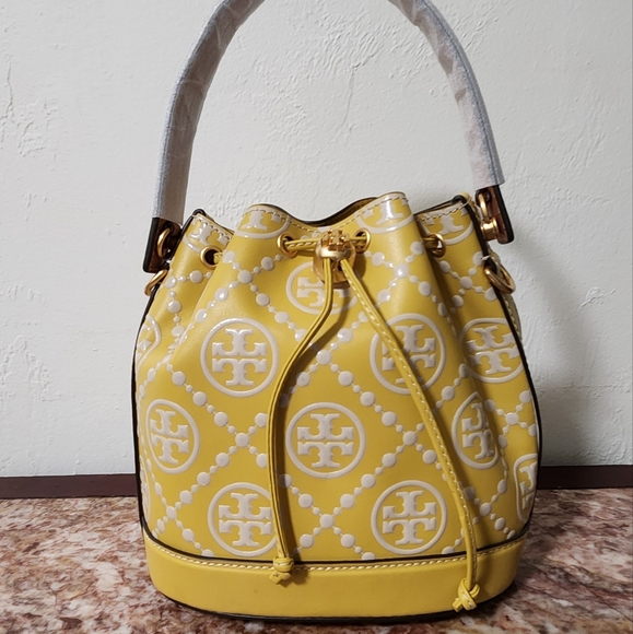 TORY BURCH MONOGRAM BUCKET - Picture 3 of 8